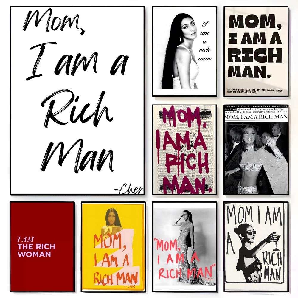 Luxury Lifestyle Rich - Poster Artistico Satirico di Lusso 'I